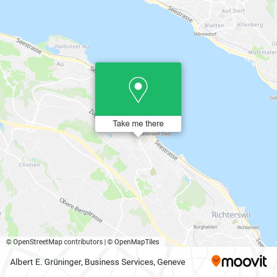 Albert E. Grüninger, Business Services map