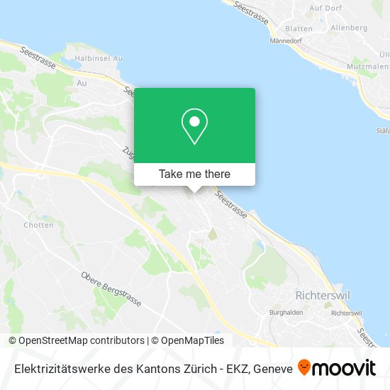 Elektrizitätswerke des Kantons Zürich - EKZ map