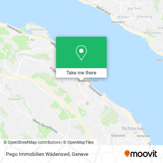 Pego Immobilien Wädenswil map