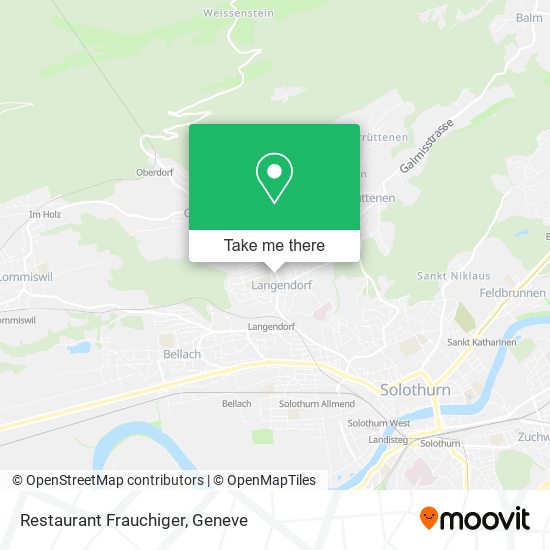 Restaurant Frauchiger map