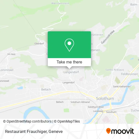 Restaurant Frauchiger map
