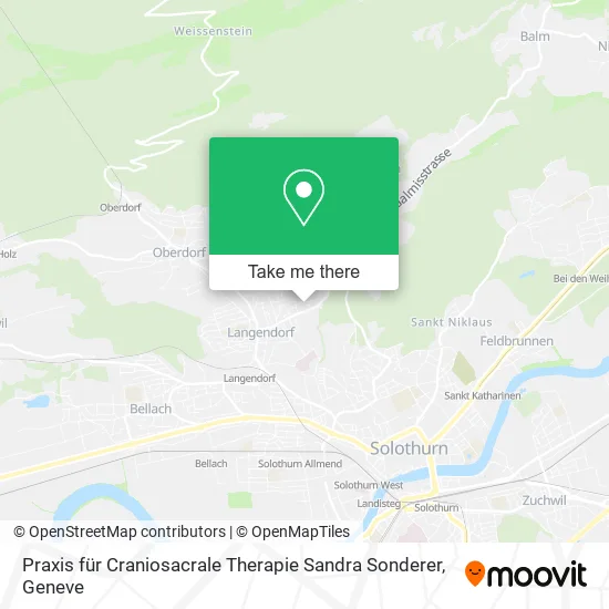 Praxis für Craniosacrale Therapie Sandra Sonderer map