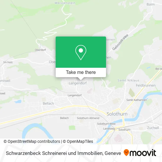 Schwarzenbeck Schreinerei und Immobilien map