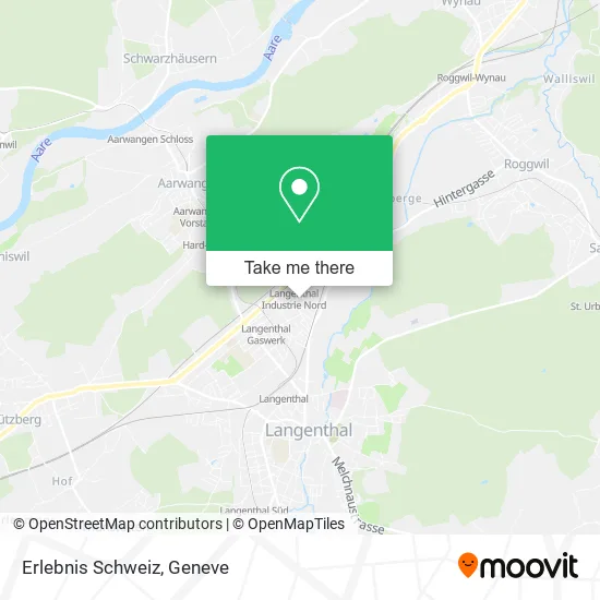 Erlebnis Schweiz map