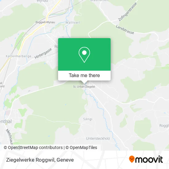 Ziegelwerke Roggwil map