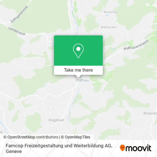 Famcop Freizeitgestaltung und Weiterbildung AG map