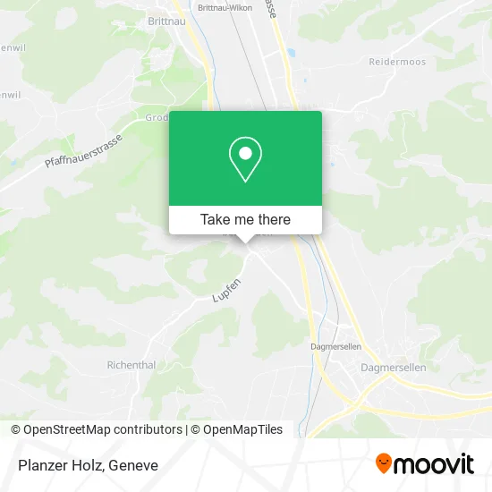 Planzer Holz map