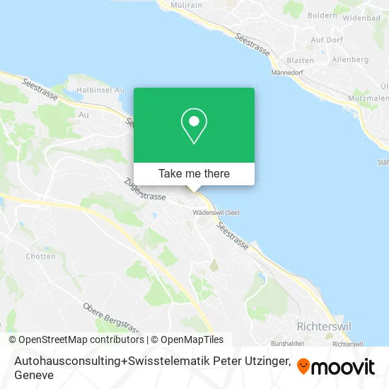 Autohausconsulting+Swisstelematik Peter Utzinger map