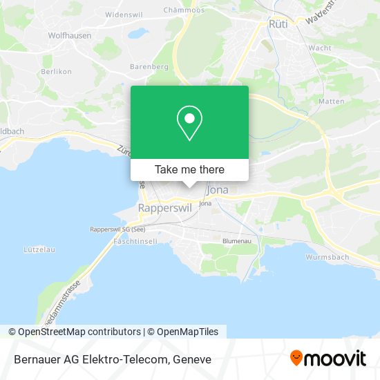 Bernauer AG Elektro-Telecom map