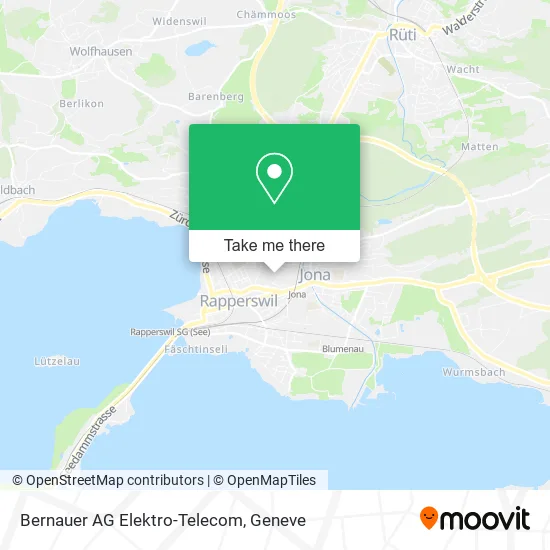 Bernauer AG Elektro-Telecom map
