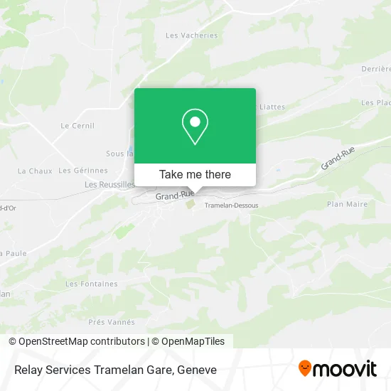 Relay Services Tramelan Gare map