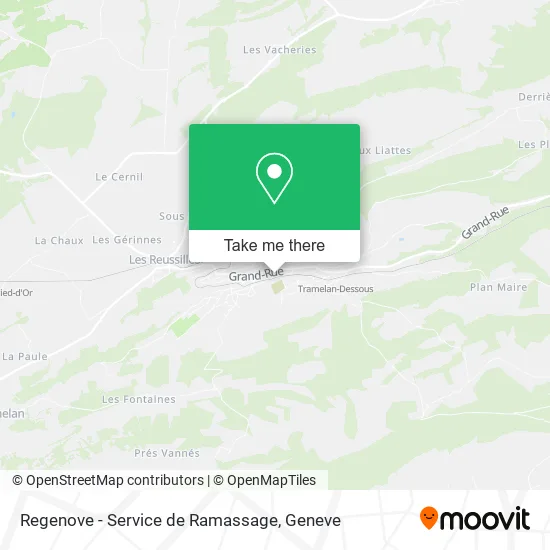 Regenove - Service de Ramassage map