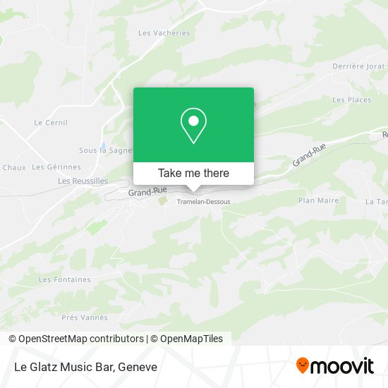 Le Glatz Music Bar map