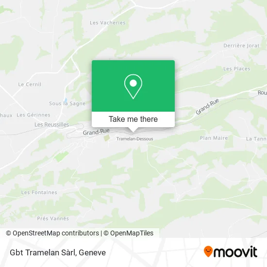 Gbt Tramelan Sàrl map
