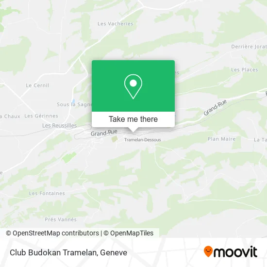 Club Budokan Tramelan map