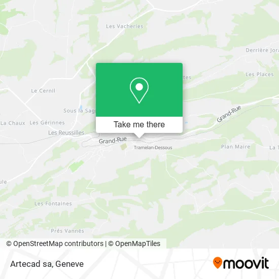 Artecad sa map
