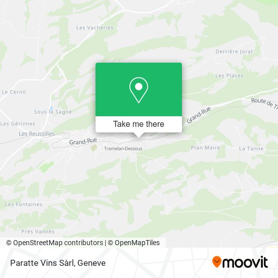 Paratte Vins Sàrl map