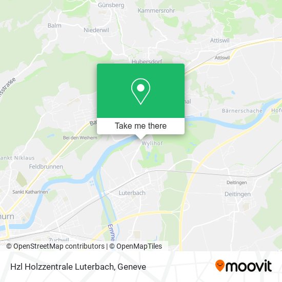 Hzl Holzzentrale Luterbach map