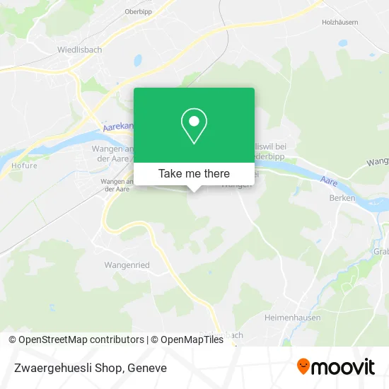 Zwaergehuesli Shop map