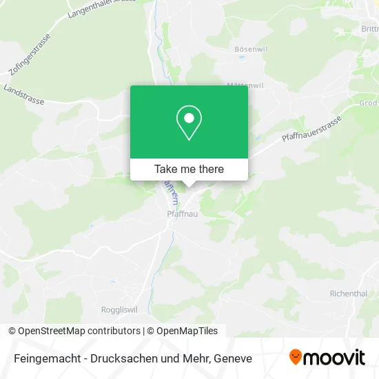 Feingemacht - Drucksachen und Mehr map