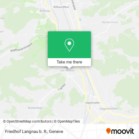 Friedhof Langnau b. R. map