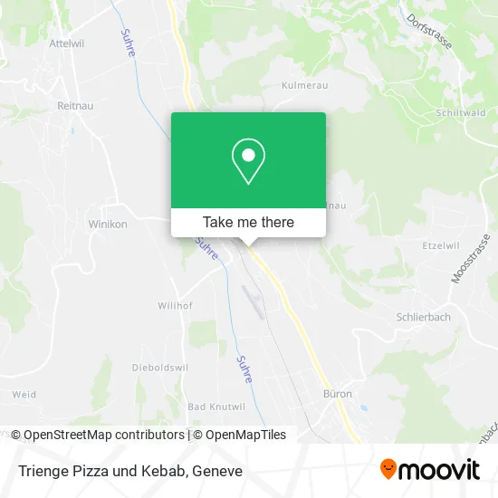 Trienge Pizza und Kebab map