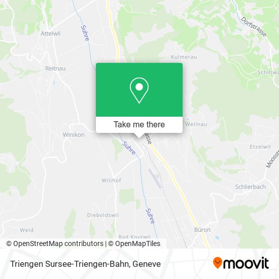 Triengen Sursee-Triengen-Bahn map