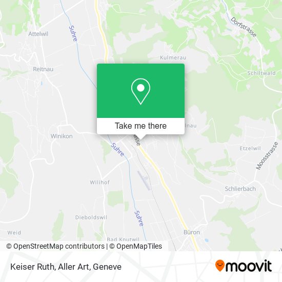 Keiser Ruth, Aller Art map