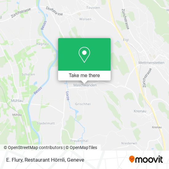 E. Flury, Restaurant Hörnli map