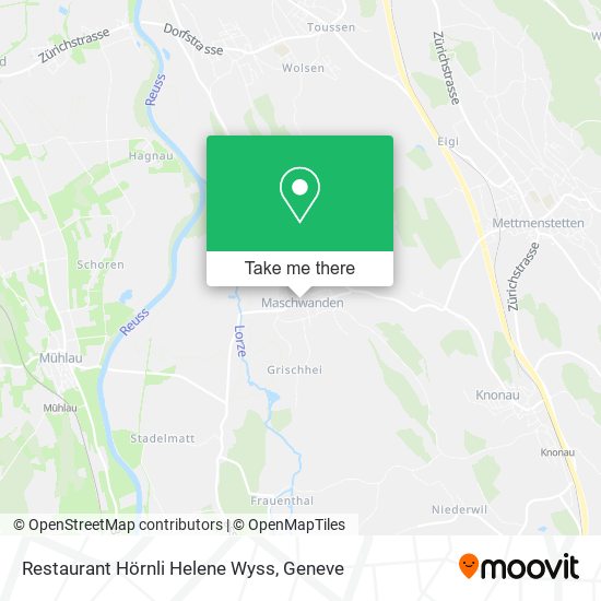 Restaurant Hörnli Helene Wyss map