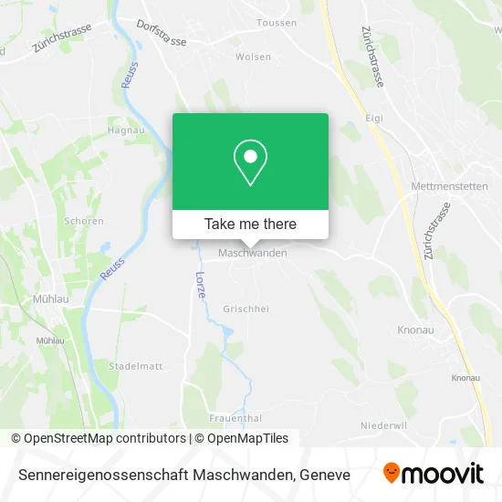 Sennereigenossenschaft Maschwanden map