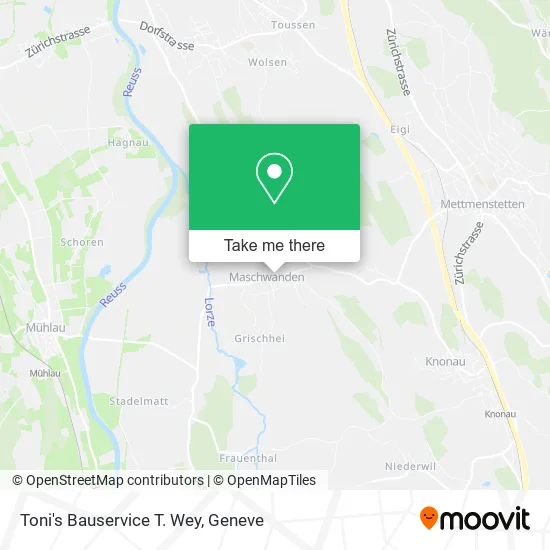 Toni's Bauservice T. Wey map