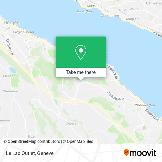 Le Lac Outlet map