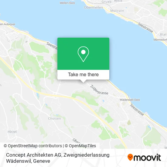 Concept Architekten AG, Zweigniederlassung Wädenswil map