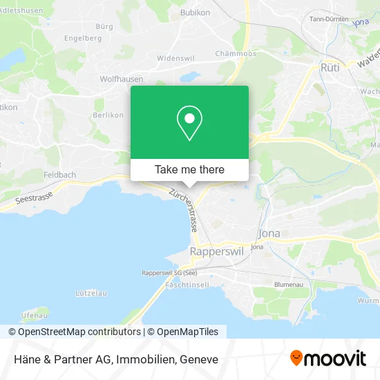 Häne & Partner AG, Immobilien map