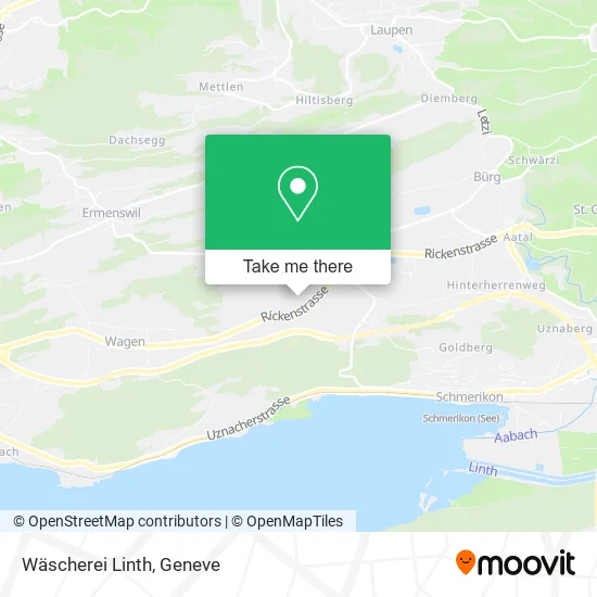 Wäscherei Linth map