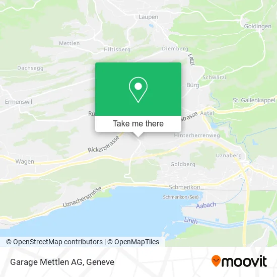 Garage Mettlen AG map