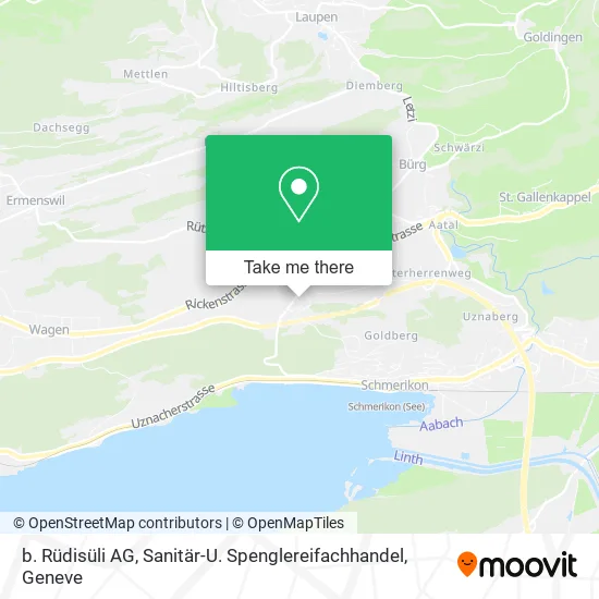 b. Rüdisüli AG, Sanitär-U. Spenglereifachhandel map