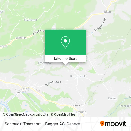 Schmucki Transport + Bagger AG map