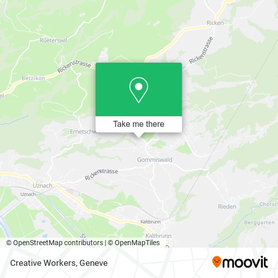 Creative Workers map