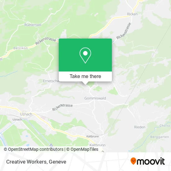 Creative Workers map