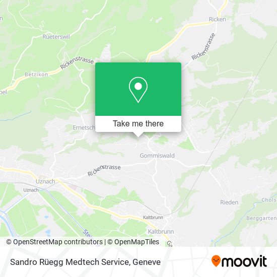 Sandro Rüegg Medtech Service map