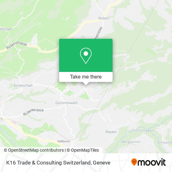 K16 Trade & Consulting Switzerland map