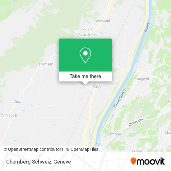 Chemberg Schweiz map