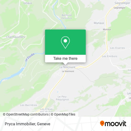 Pryca Immobilier map