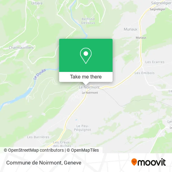 Commune de Noirmont map
