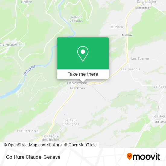 Coiffure Claude map