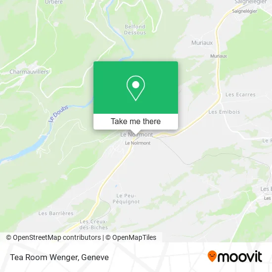 Tea Room Wenger map