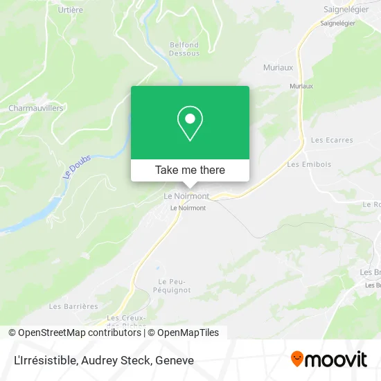 L'Irrésistible, Audrey Steck map