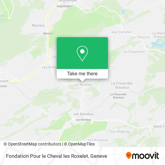Fondation Pour le Cheval les Roselet map